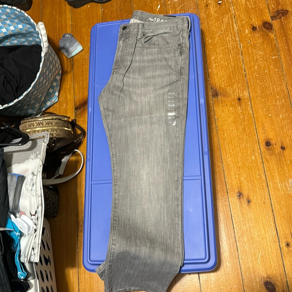Gap 1969 straight leg jeans gray 34x30